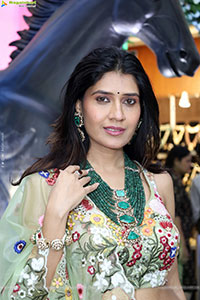 Punam Shail stills in Elegant Silk Lehenga Choli