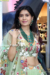 Punam Shail stills in Elegant Silk Lehenga Choli