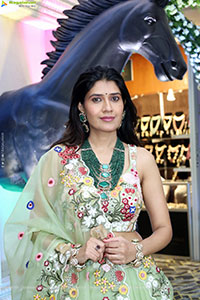 Punam Shail stills in Elegant Silk Lehenga Choli