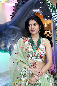 Punam Shail stills in Elegant Silk Lehenga Choli