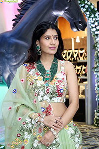 Punam Shail stills in Elegant Silk Lehenga Choli