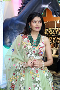 Punam Shail stills in Elegant Silk Lehenga Choli
