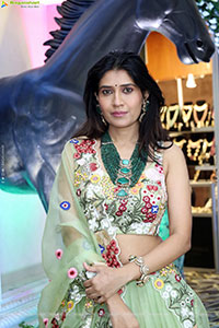 Punam Shail stills in Elegant Silk Lehenga Choli
