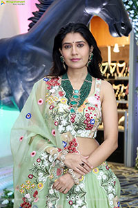 Punam Shail stills in Elegant Silk Lehenga Choli