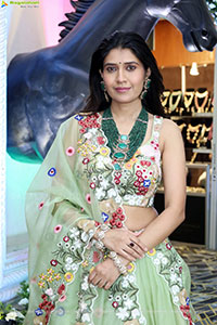 Punam Shail stills in Elegant Silk Lehenga Choli