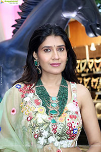 Punam Shail stills in Elegant Silk Lehenga Choli