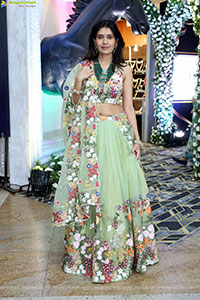 Punam Shail stills in Elegant Silk Lehenga Choli