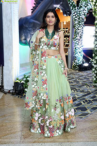 Punam Shail stills in Elegant Silk Lehenga Choli