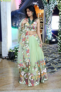 Punam Shail stills in Elegant Silk Lehenga Choli
