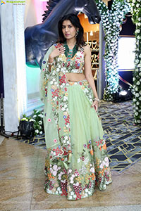 Punam Shail stills in Elegant Silk Lehenga Choli