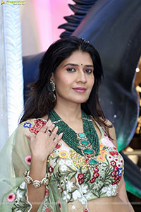 Punam Shail stills in Elegant Silk Lehenga Choli
