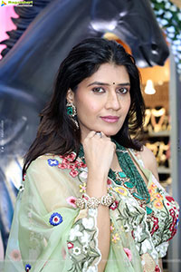 Punam Shail stills in Elegant Silk Lehenga Choli