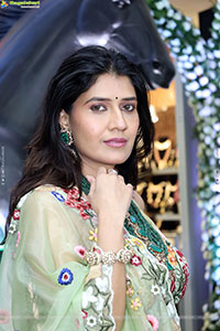 Punam Shail stills in Elegant Silk Lehenga Choli