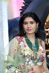 Punam Shail stills in Elegant Silk Lehenga Choli