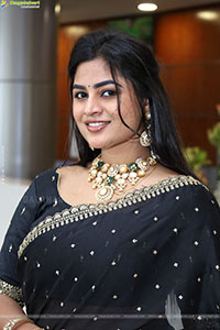Siri Papa stills in Black Saree, HD Gallery