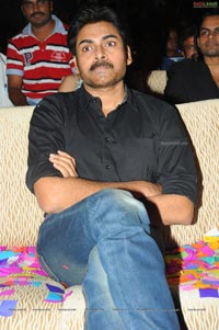 Pawan Kalyan with Akhira Nandan at Panjaa Audio Release