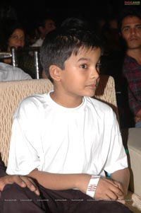 Pawan Kalyan with Akhira Nandan at Panjaa Audio Release