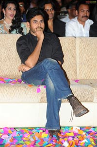 Pawan Kalyan with Akhira Nandan at Panjaa Audio Release