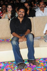 Pawan Kalyan with Akhira Nandan at Panjaa Audio Release