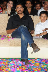 Pawan Kalyan with Akhira Nandan at Panjaa Audio Release