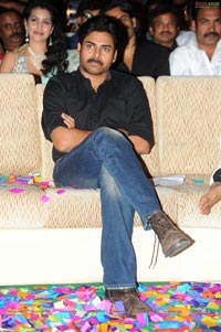 Pawan Kalyan with Akhira Nandan at Panjaa Audio Release