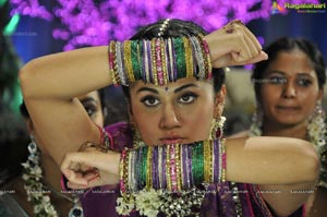 Taapsee in Purple Lehanga Choli