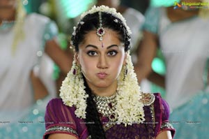 Taapsee in Purple Lehanga Choli