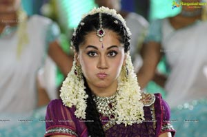 Taapsee in Purple Lehanga Choli