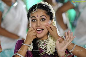 Taapsee in Purple Lehanga Choli