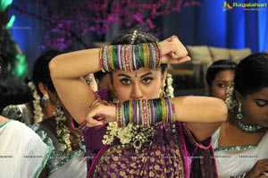 Taapsee in Purple Lehanga Choli