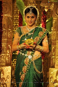 Taapsee in Traditional Indian Marriage Saree