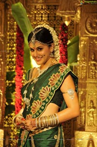 Taapsee in Traditional Indian Marriage Saree