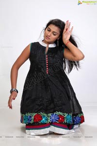 Divya Rao in Black Dress