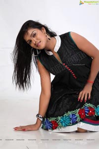 Divya Rao in Black Dress