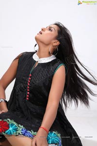 Divya Rao in Black Dress