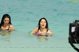 Tamanna Hot Rebel Beach Song Photos