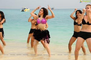 Tamanna Hot Rebel Beach Song Photos