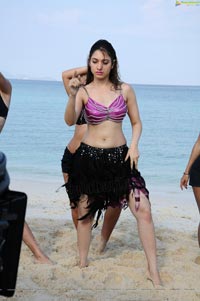 Tamanna Hot Rebel Beach Song Photos