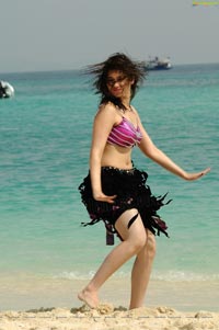 Tamanna Hot Rebel Beach Song Photos