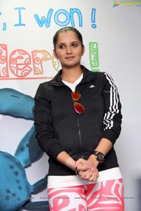 Sania Mirza at Apollo Cancer Hospital Hyderabad