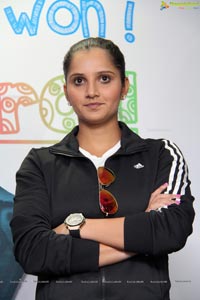 Sania Mirza at Apollo Cancer Hospital Hyderabad