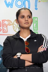 Sania Mirza at Apollo Cancer Hospital Hyderabad