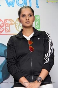 Sania Mirza at Apollo Cancer Hospital Hyderabad