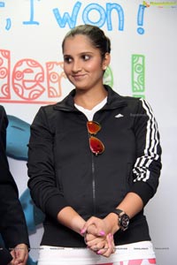 Sania Mirza at Apollo Cancer Hospital Hyderabad