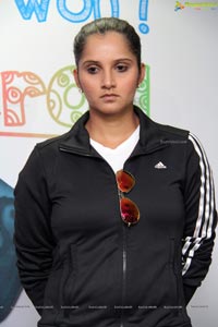 Sania Mirza at Apollo Cancer Hospital Hyderabad