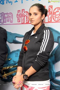 Sania Mirza at Apollo Cancer Hospital Hyderabad