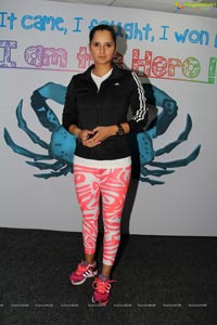 Sania Mirza at Apollo Cancer Hospital Hyderabad