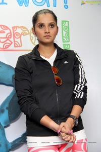Sania Mirza at Apollo Cancer Hospital Hyderabad