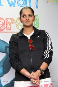 Sania Mirza at Apollo Cancer Hospital Hyderabad