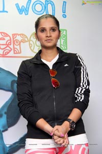 Sania Mirza at Apollo Cancer Hospital Hyderabad